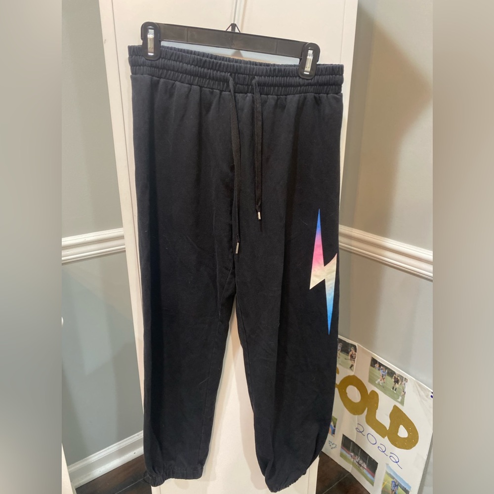 Lightning bolt sweatpants